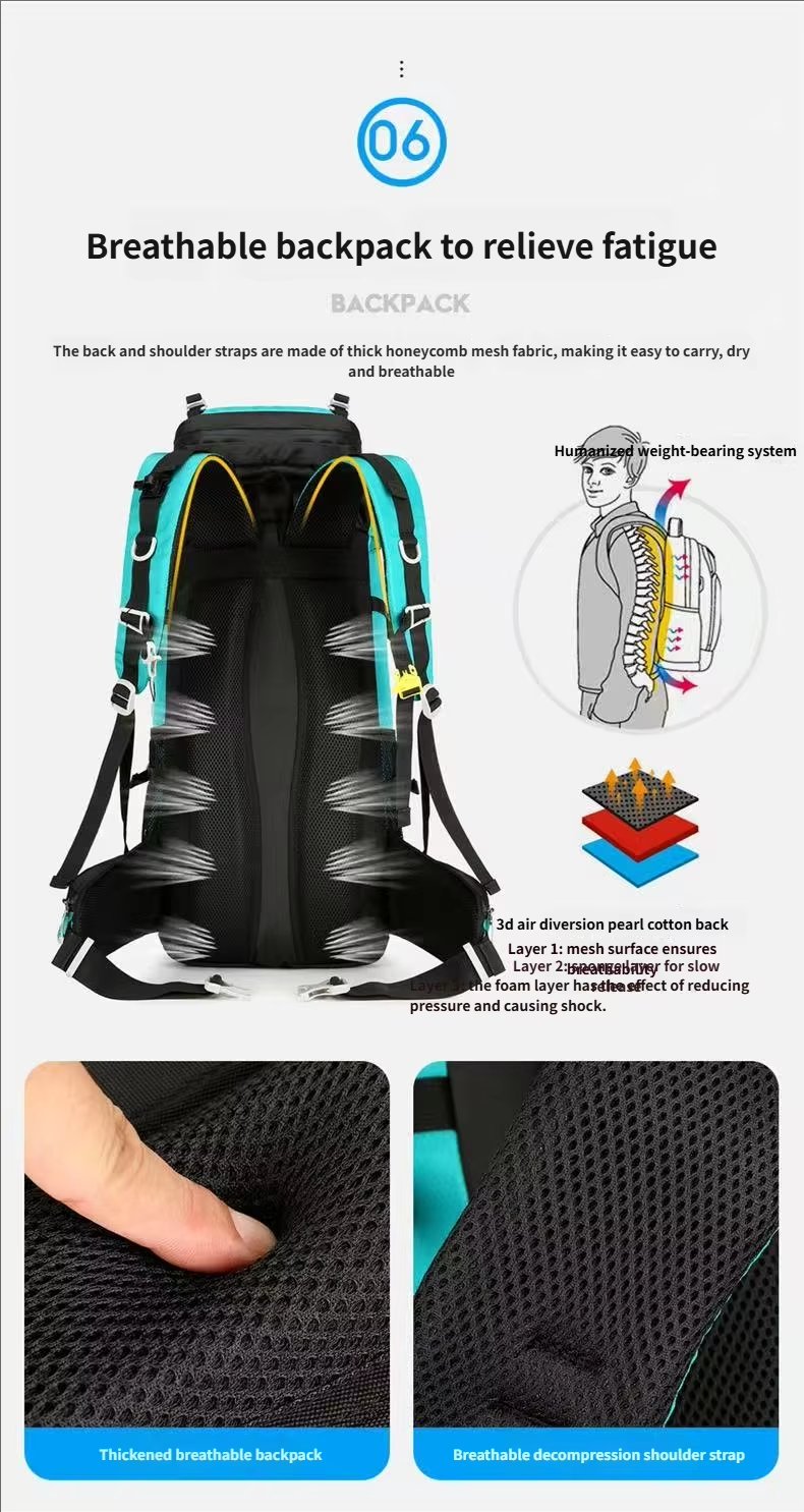 Camping Nylon Outdoor Backpack 56 detail image