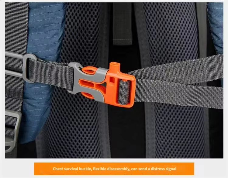 65L Anti-Theft Nylon Trekking Backpack detail image