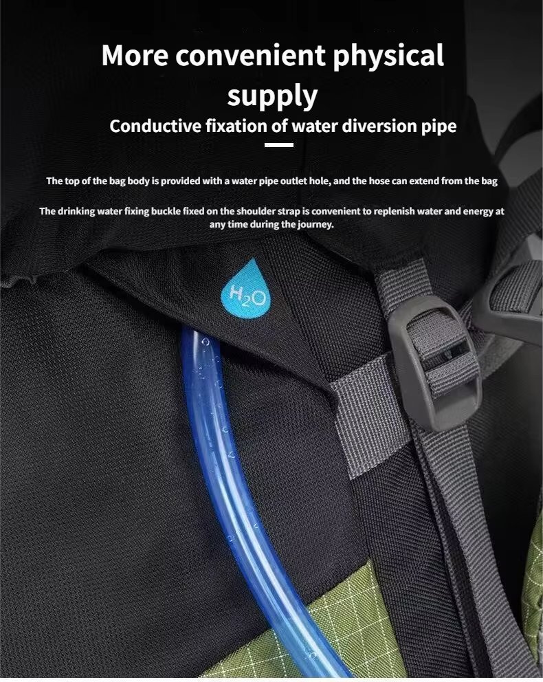 Anti-Theft 80L Oxford Camping Trekking Backpack detail image