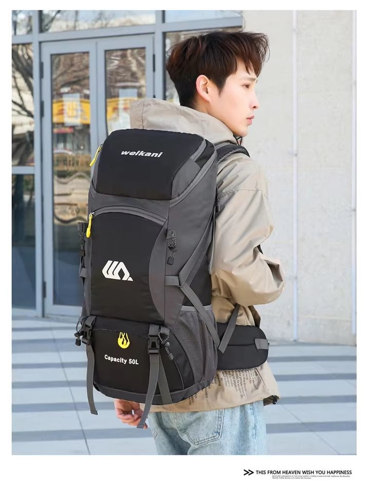 50L Anti-Theft Oxford Trekking Backpack detail image