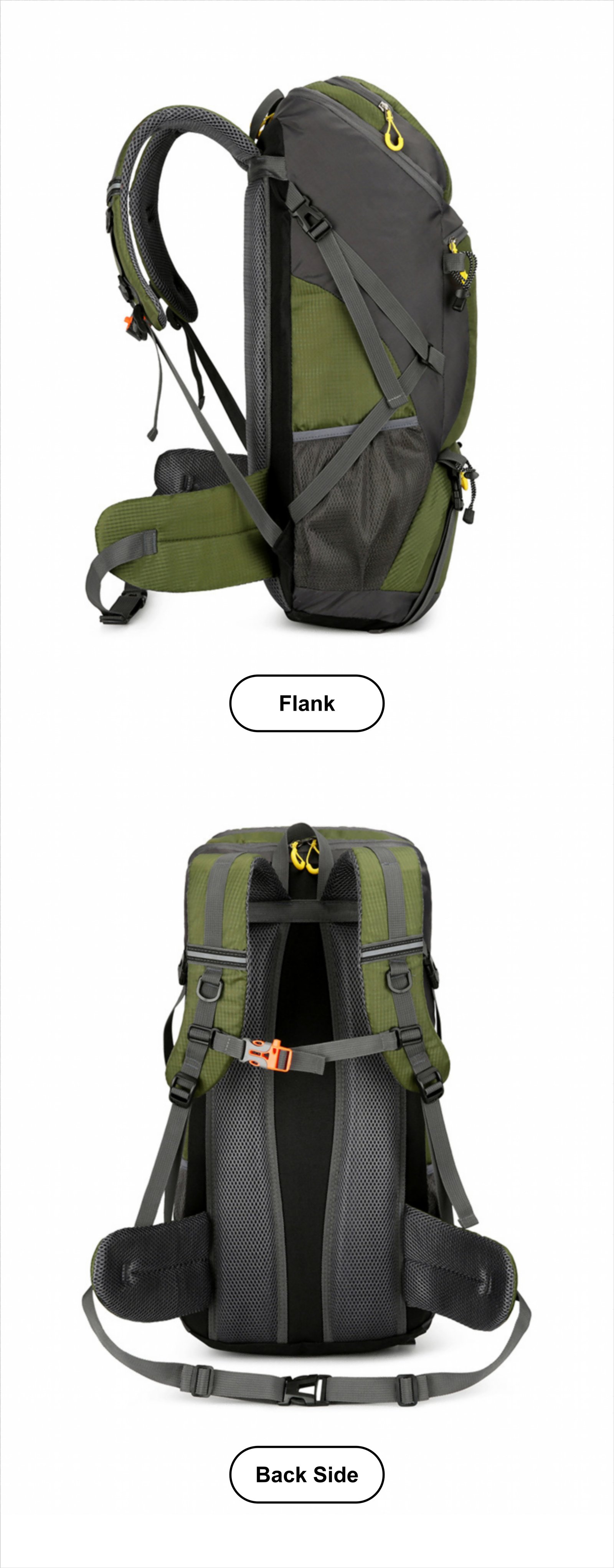 50L Anti-Theft Oxford Trekking Backpack detail image