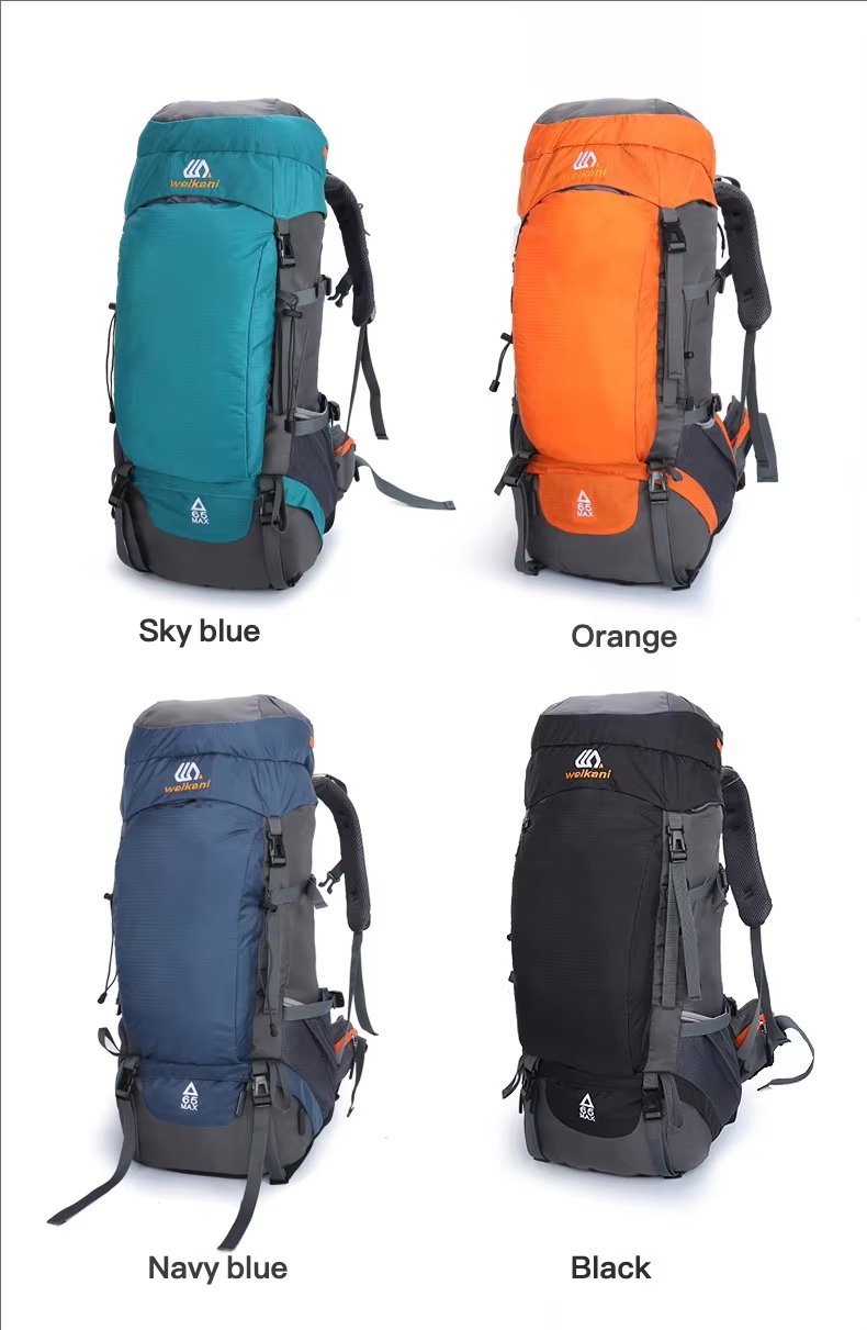 Anti-Theft 65L Nylon Camping Trekking Backpack detail image