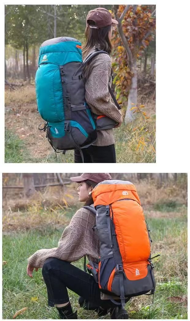 Anti-Theft 65L Nylon Camping Trekking Backpack detail image