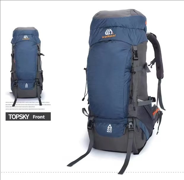 Anti-Theft 65L Nylon Camping Trekking Backpack detail image