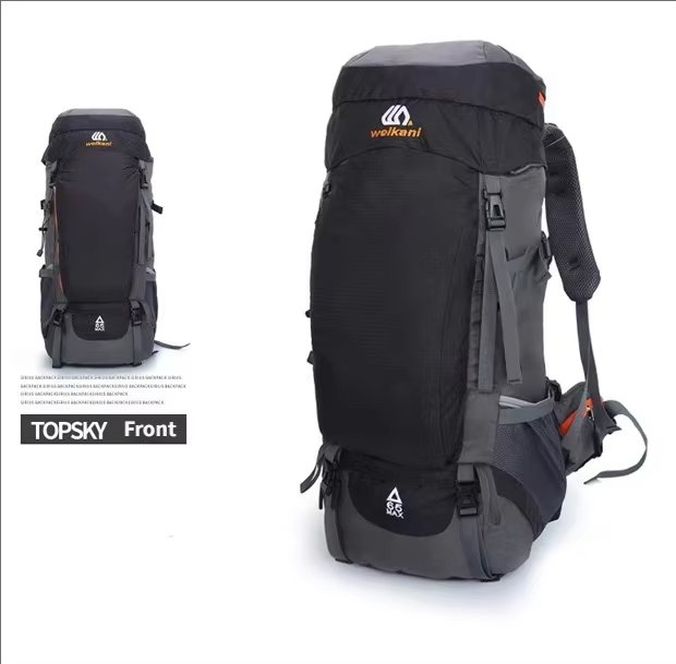 Anti-Theft 65L Nylon Camping Trekking Backpack detail image