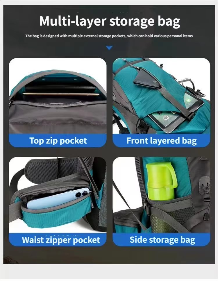 Anti-Theft Oxford Camping Trekking Backpack detail image