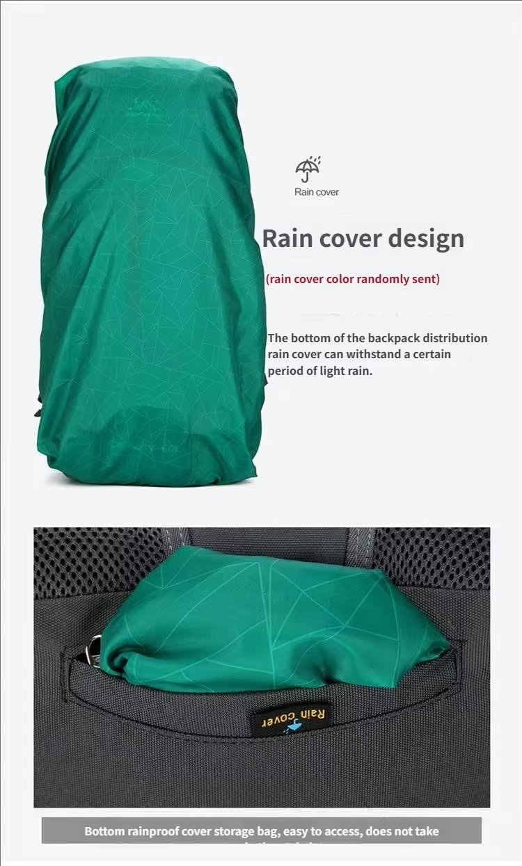 Anti-Theft 60L Nylon Camping Trekking Backpack detail image