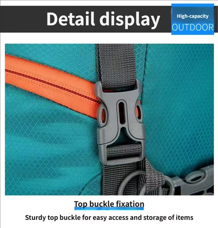 Anti-Theft 60L Nylon Camping Trekking Backpack detail image