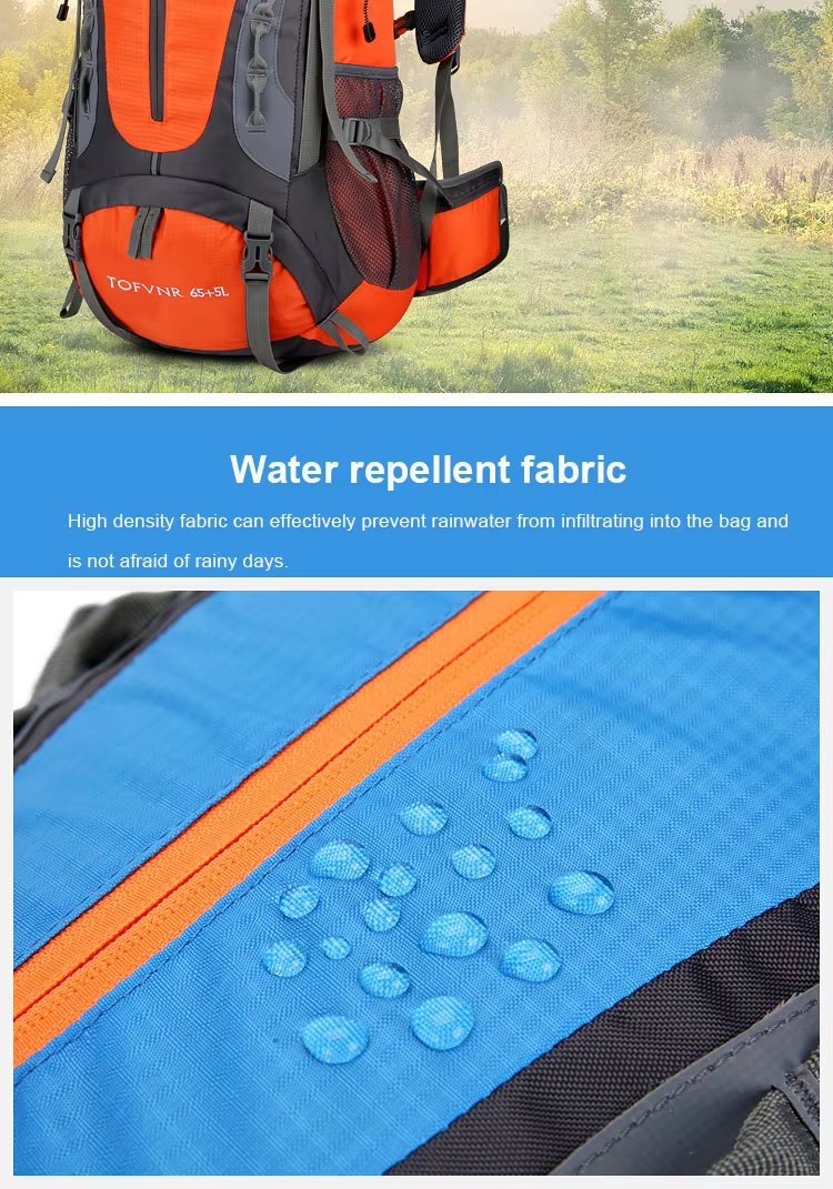70L Anti-Theft Nylon Trekking Backpack detail image
