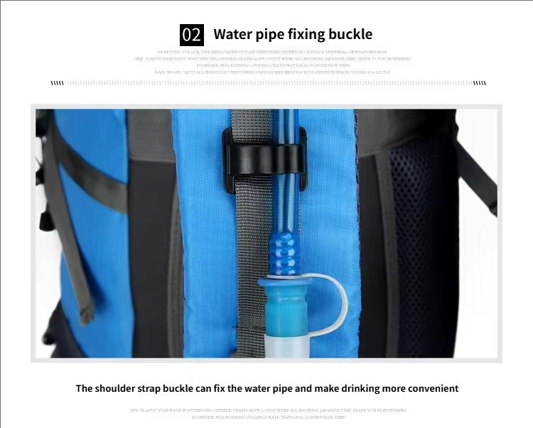 70L Anti-Theft Nylon Trekking Backpack detail image