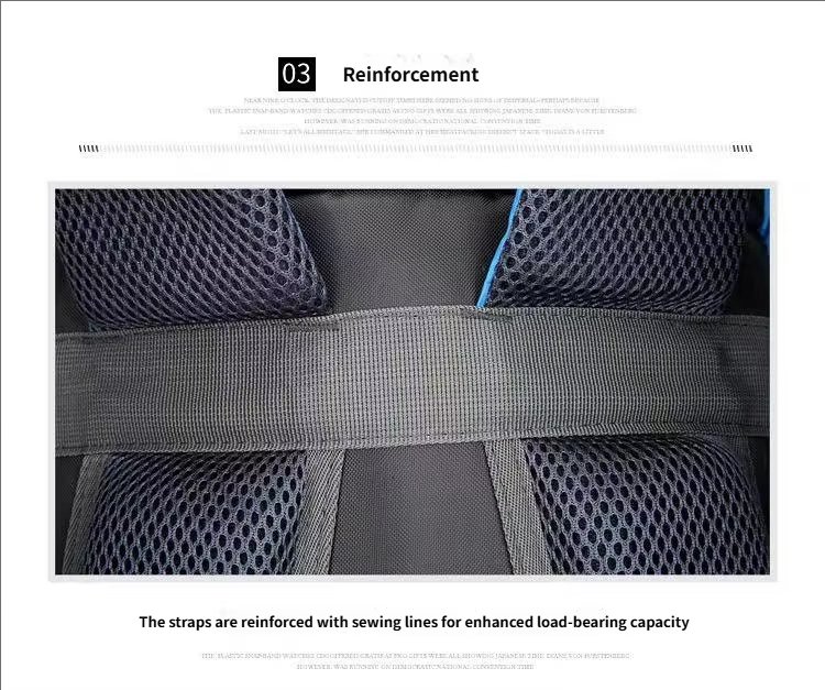 70L Anti-Theft Nylon Trekking Backpack detail image