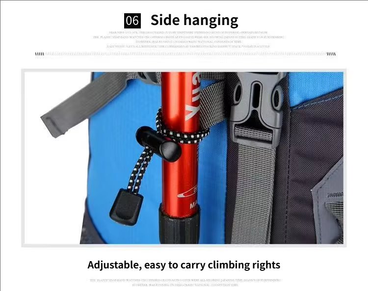 70L Anti-Theft Nylon Trekking Backpack detail image