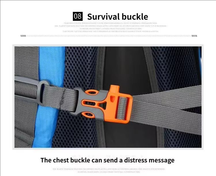 70L Anti-Theft Nylon Trekking Backpack detail image