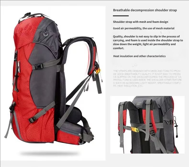 Anti-Theft 60L Oxford Climbing Trekking Backpack detail image