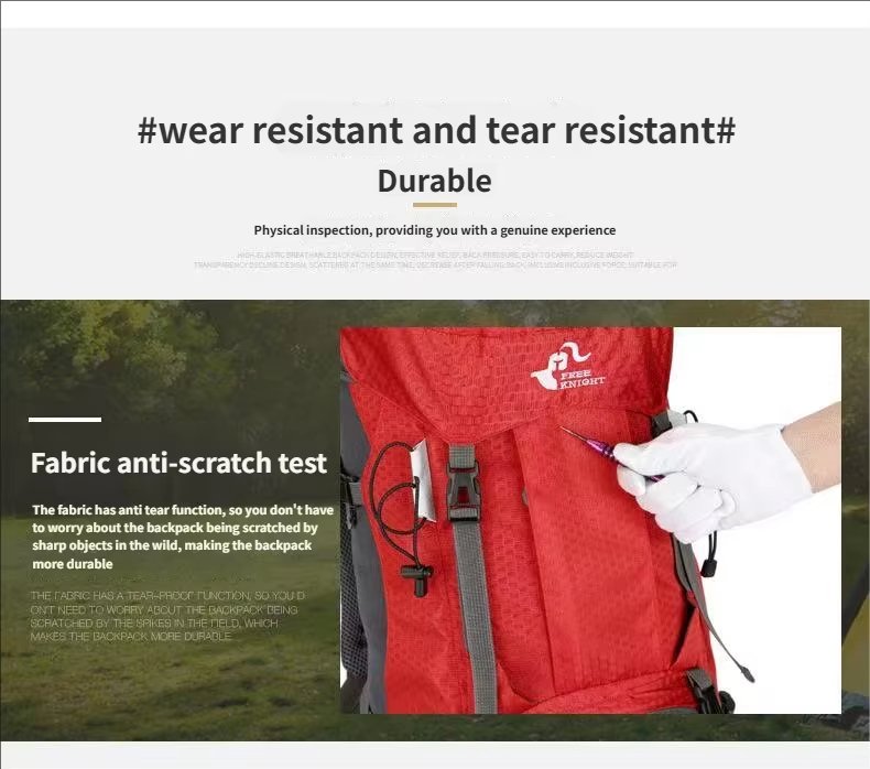 Anti-Theft 60L Oxford Climbing Trekking Backpack detail image