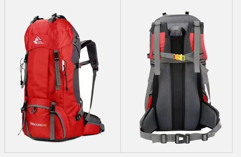 Anti-Theft 60L Oxford Climbing Trekking Backpack detail image