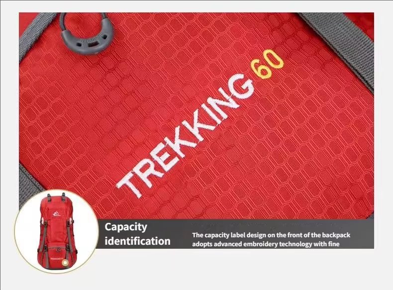Anti-Theft 60L Oxford Climbing Trekking Backpack detail image