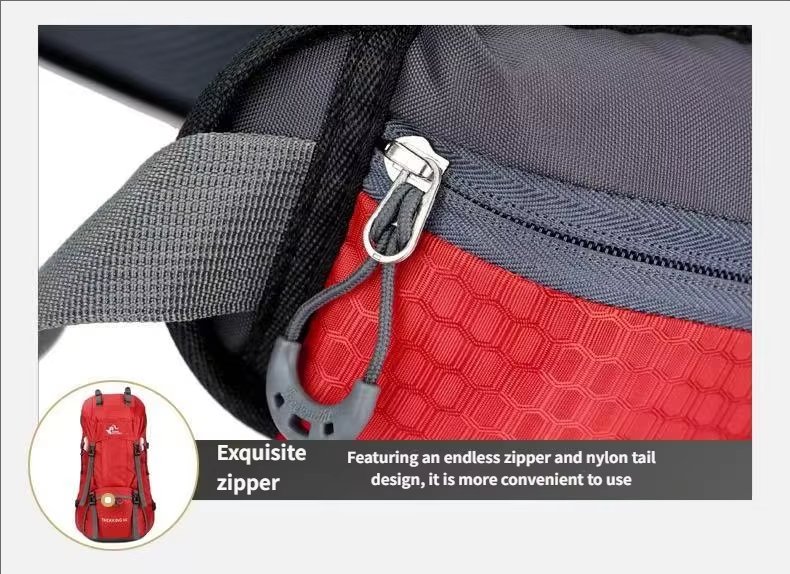 Anti-Theft 60L Oxford Climbing Trekking Backpack detail image