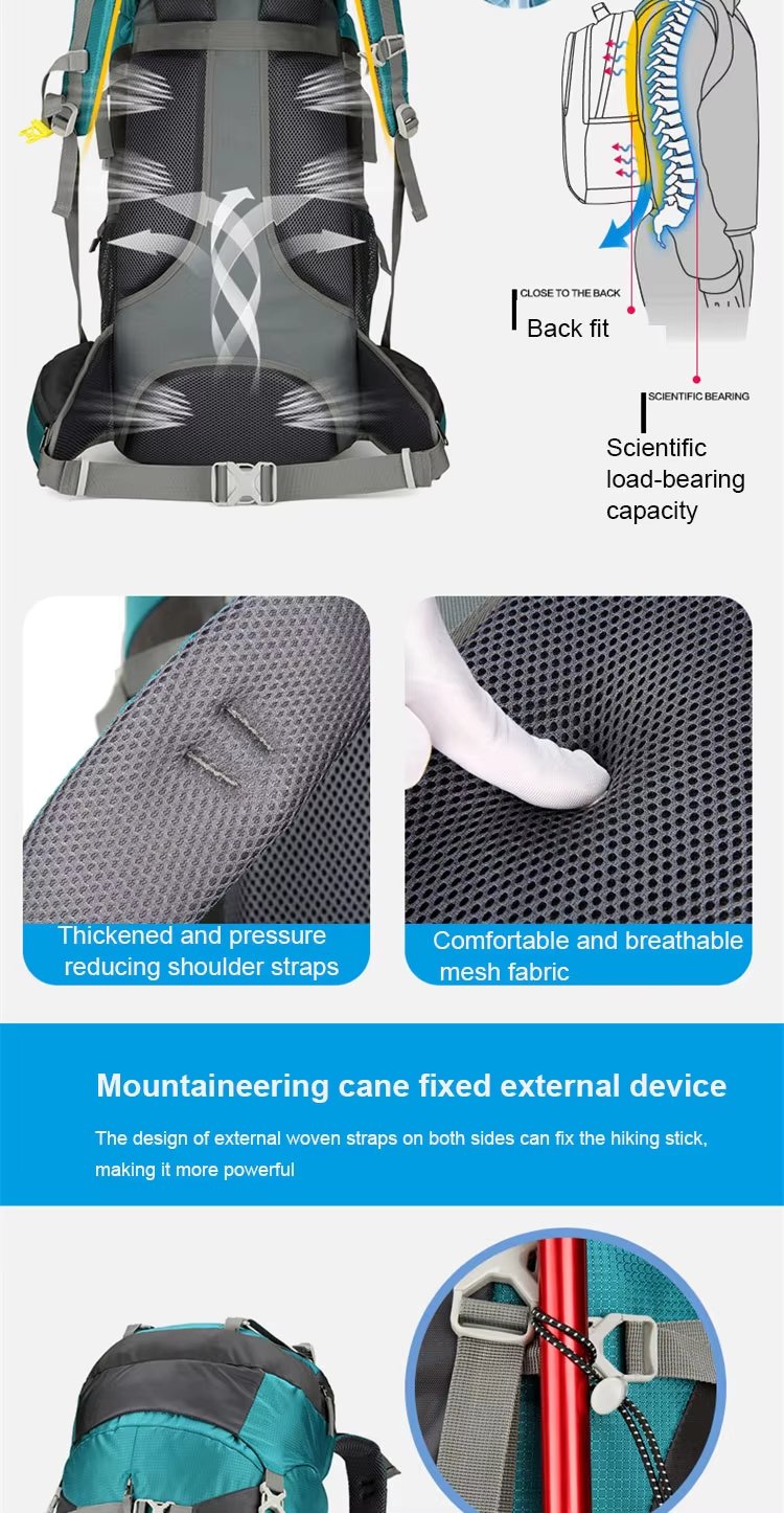 Anti-Theft Oxford Cycling Trekking Backpack detail image