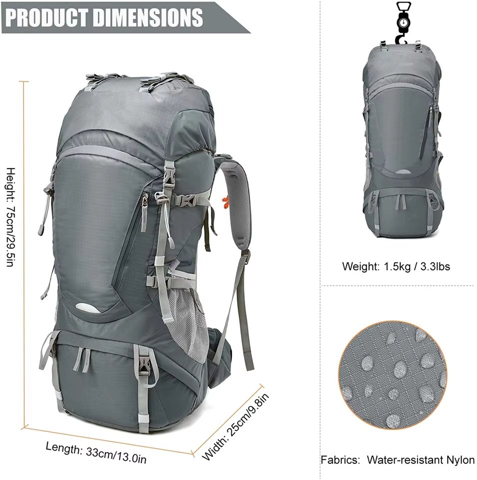 Camping Anti-Theft Polyester Trekking Backpack detail image