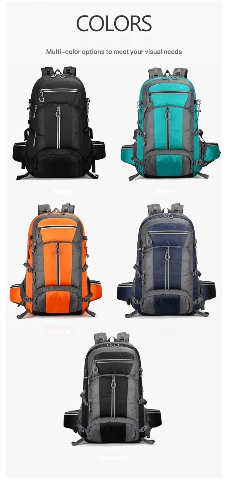 Climbing Anti-Theft Oxford Trekking Backpack detail image