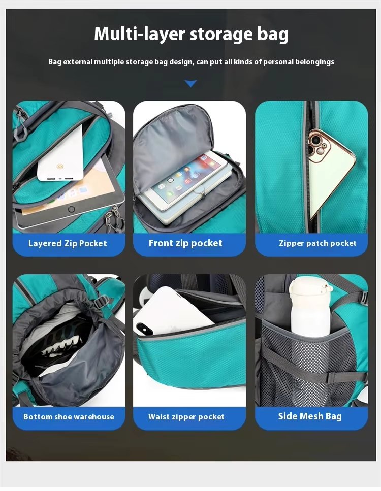 Climbing Anti-Theft Oxford Trekking Backpack detail image