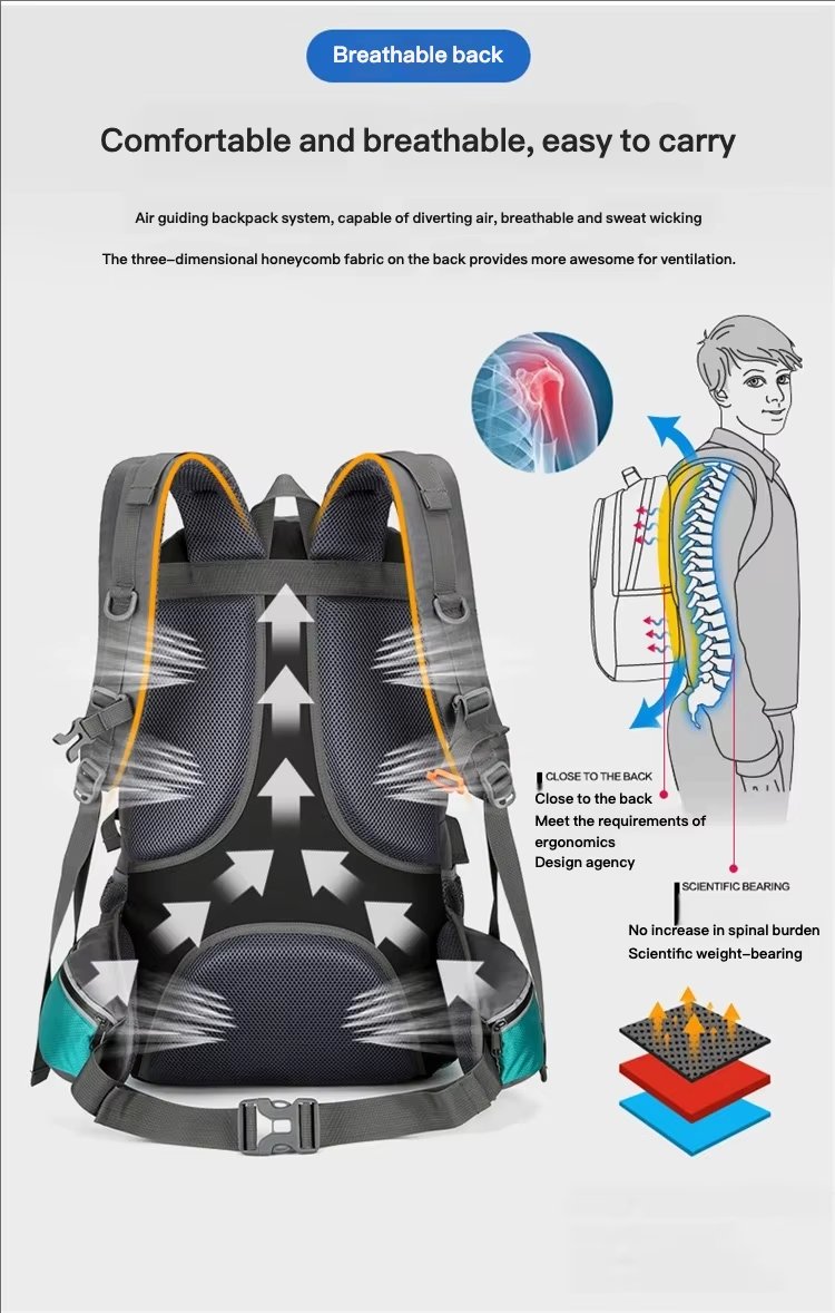 Climbing Anti-Theft Oxford Trekking Backpack detail image
