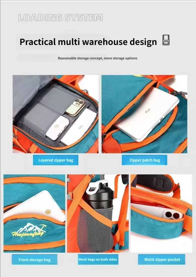 Softback Anti-Theft Oxford Trekking Backpack detail image