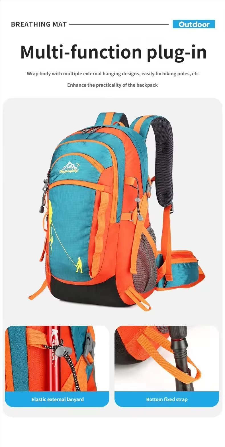 Softback Anti-Theft Oxford Trekking Backpack detail image