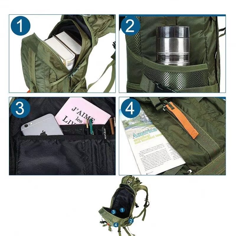 Climbing Anti-Theft Nylon Trekking Backpack detail image