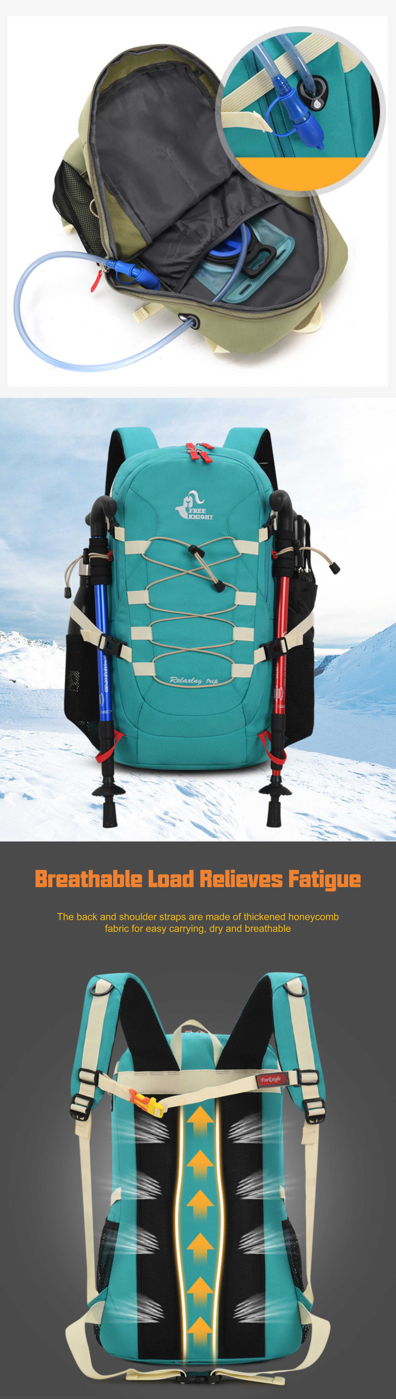 Camping Anti-Theft Nylon Trekking Backpack detail image