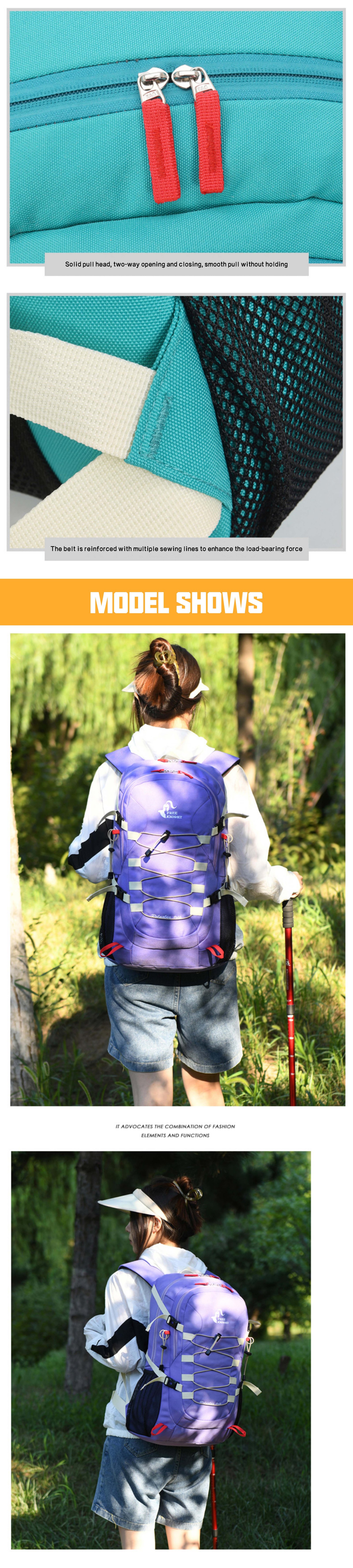 Camping Anti-Theft Nylon Trekking Backpack detail image