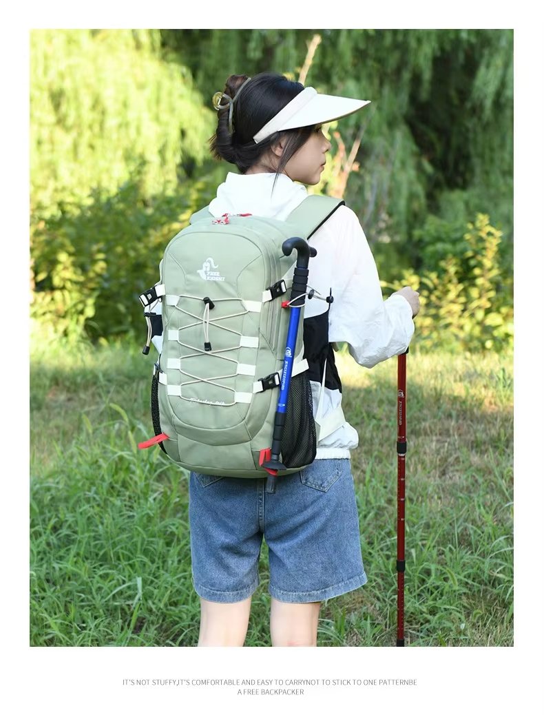 Camping Anti-Theft Nylon Trekking Backpack detail image