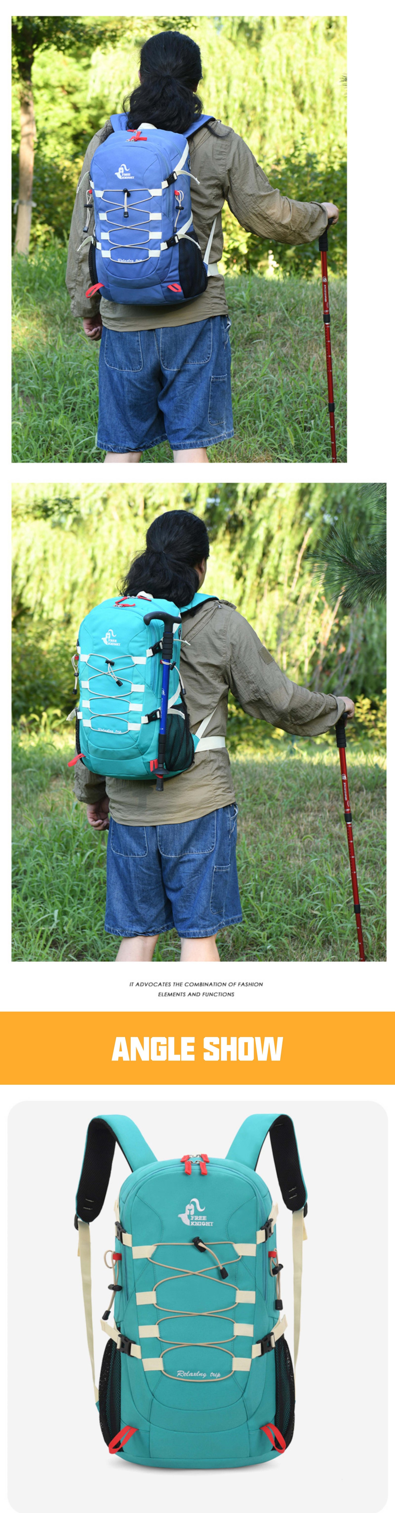 Camping Anti-Theft Nylon Trekking Backpack detail image
