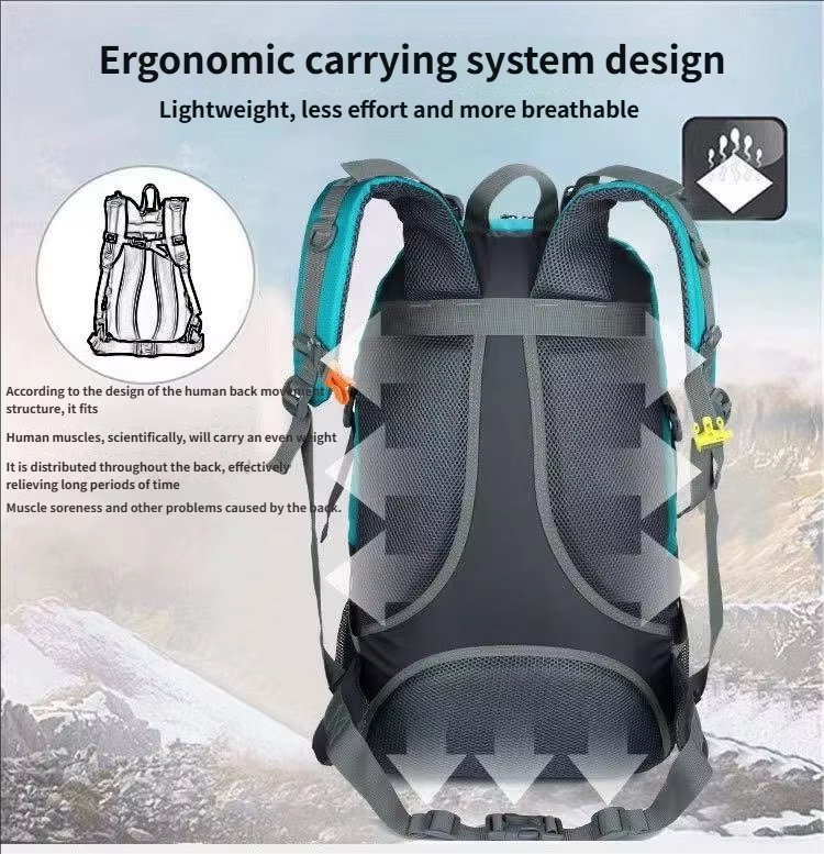 Anti-Theft 40L Nylon Climbing Trekking Backpack detail image
