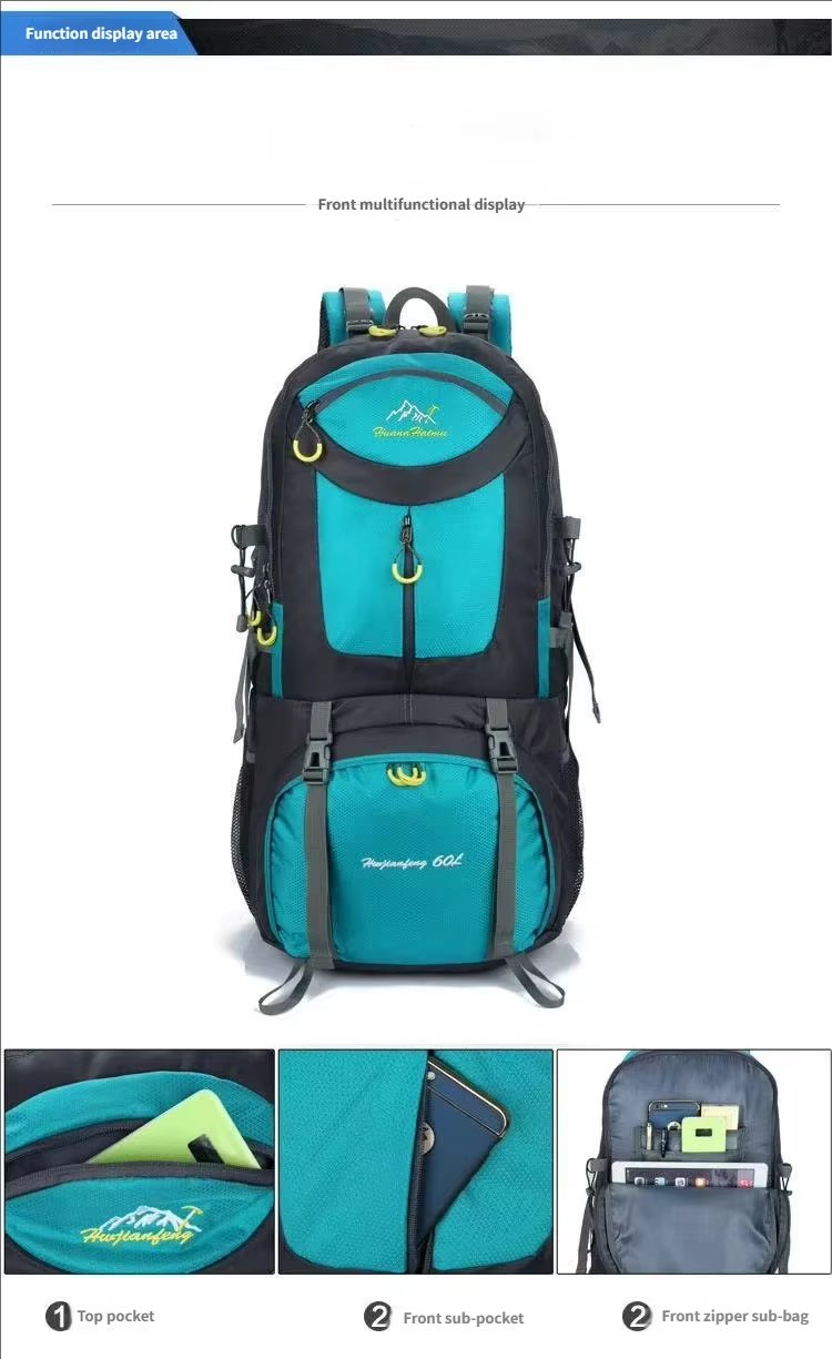 Anti-Theft 40L Nylon Climbing Trekking Backpack detail image