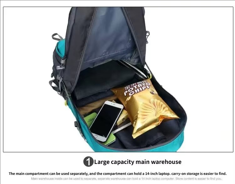 Anti-Theft 40L Nylon Climbing Trekking Backpack detail image