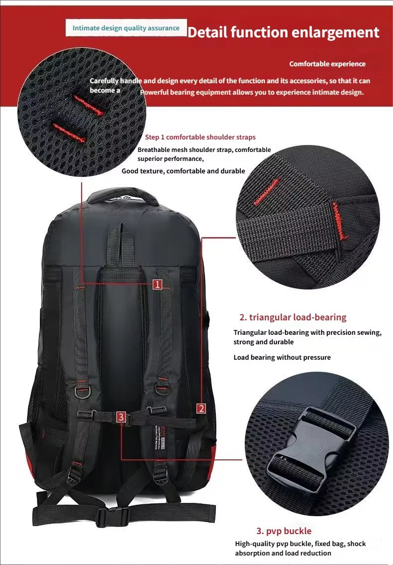 Waterproof Oxford Climbing Trekking Backpack detail image