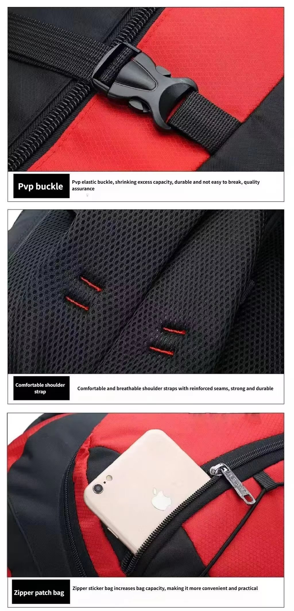 Waterproof Oxford Climbing Trekking Backpack detail image