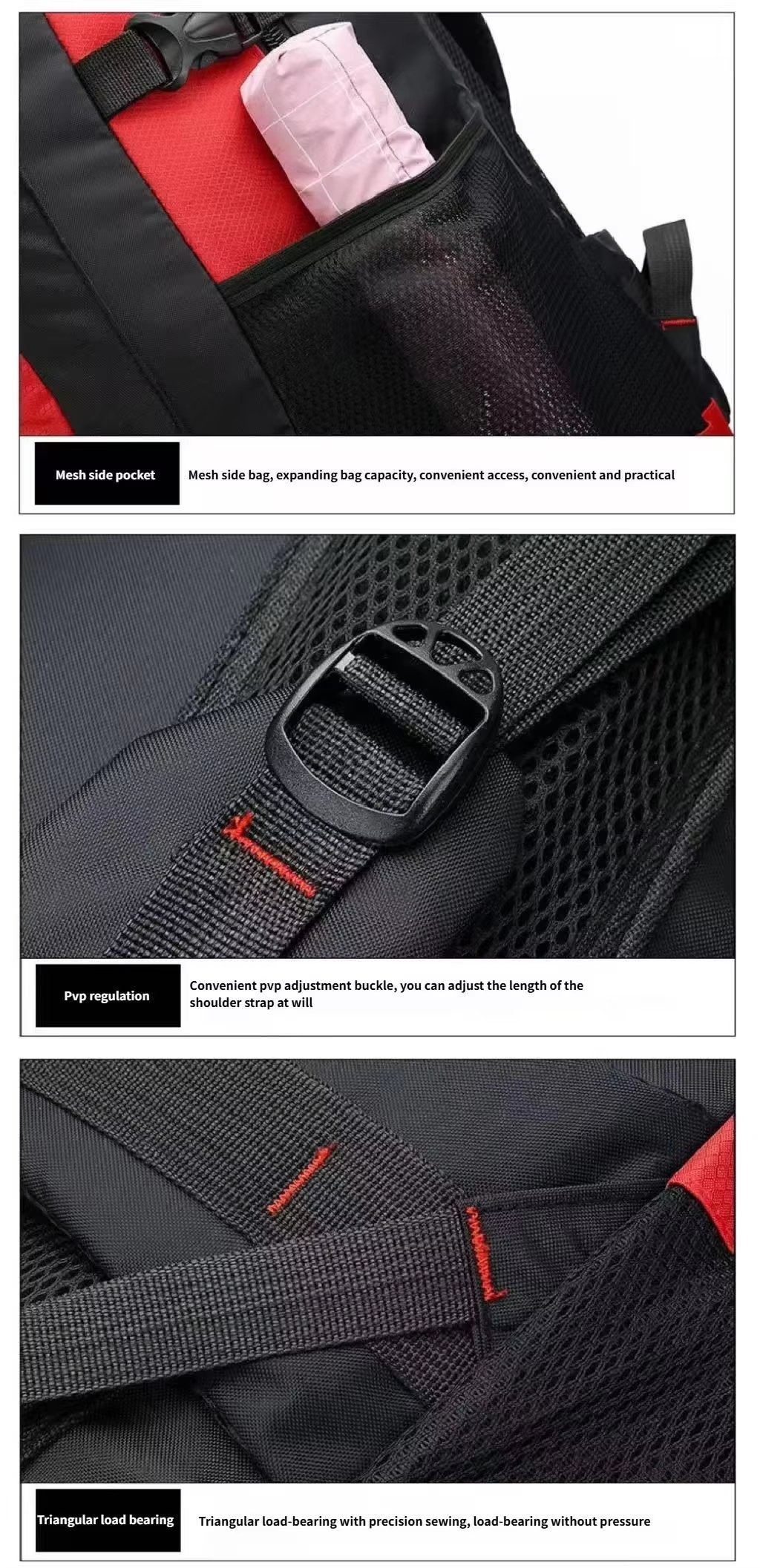 Waterproof Oxford Climbing Trekking Backpack detail image