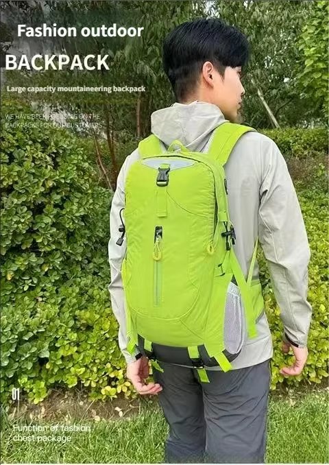 Softback Anti-Theft Nylon Trekking Backpack detail image