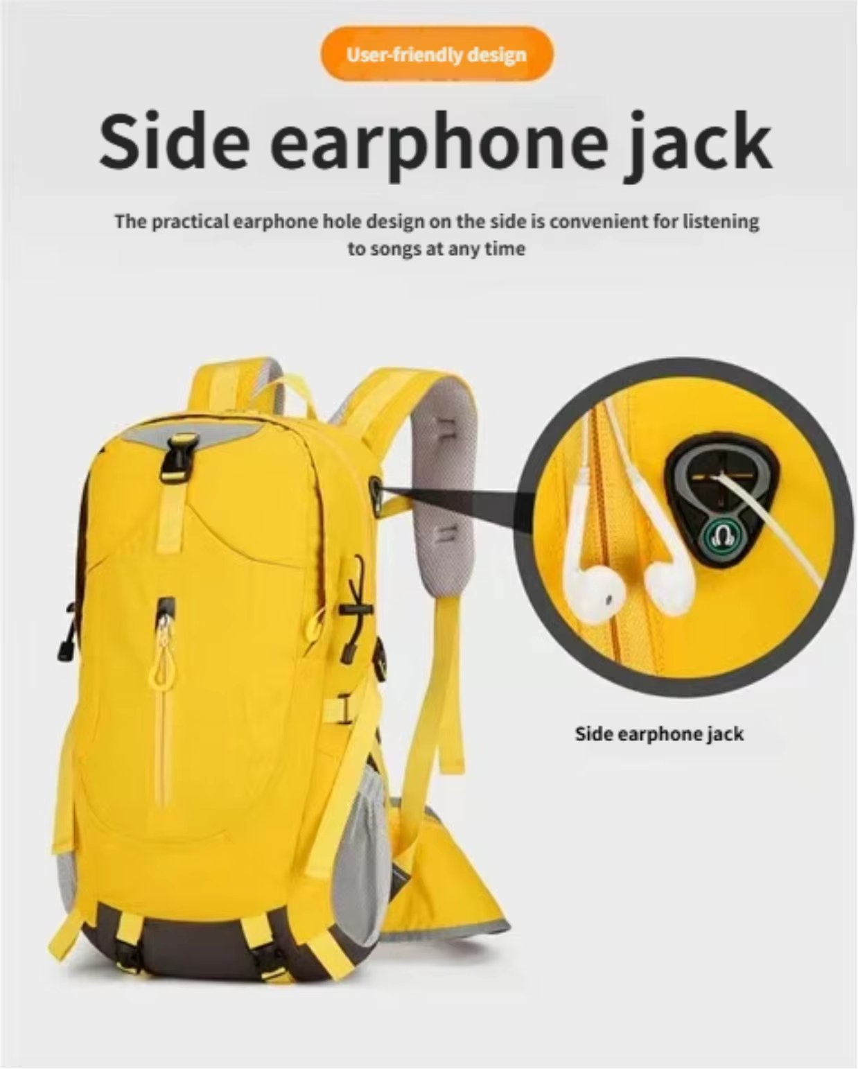 Softback Anti-Theft Nylon Trekking Backpack detail image