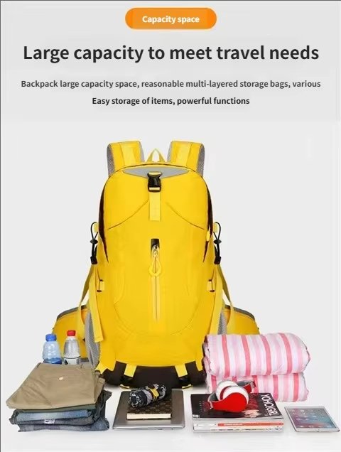 Softback Anti-Theft Nylon Trekking Backpack detail image