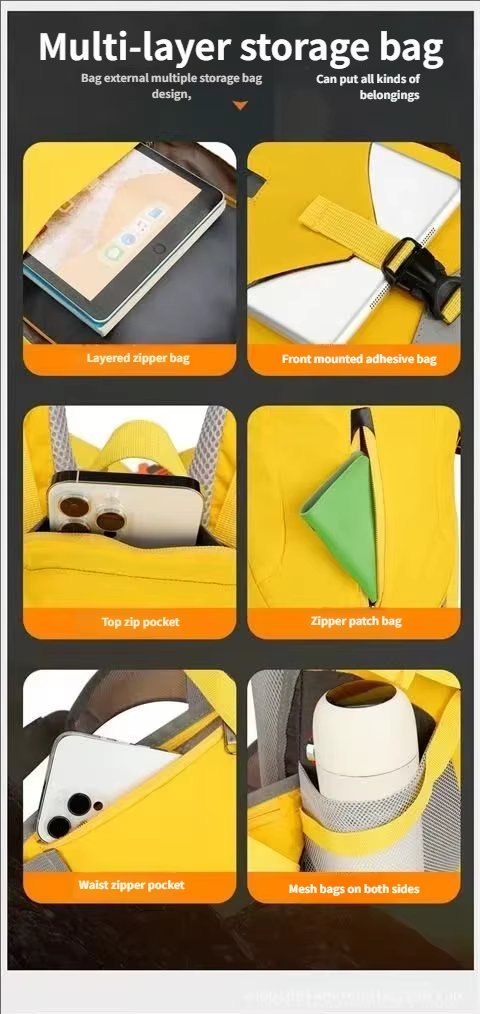 Softback Anti-Theft Nylon Trekking Backpack detail image