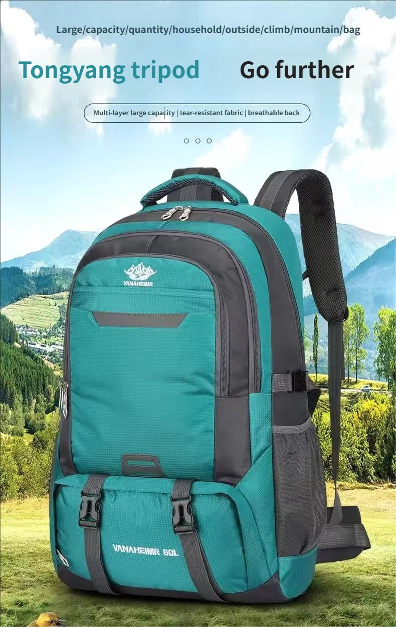 Anti-Theft Camping Nylon Trekking Backpack detail image