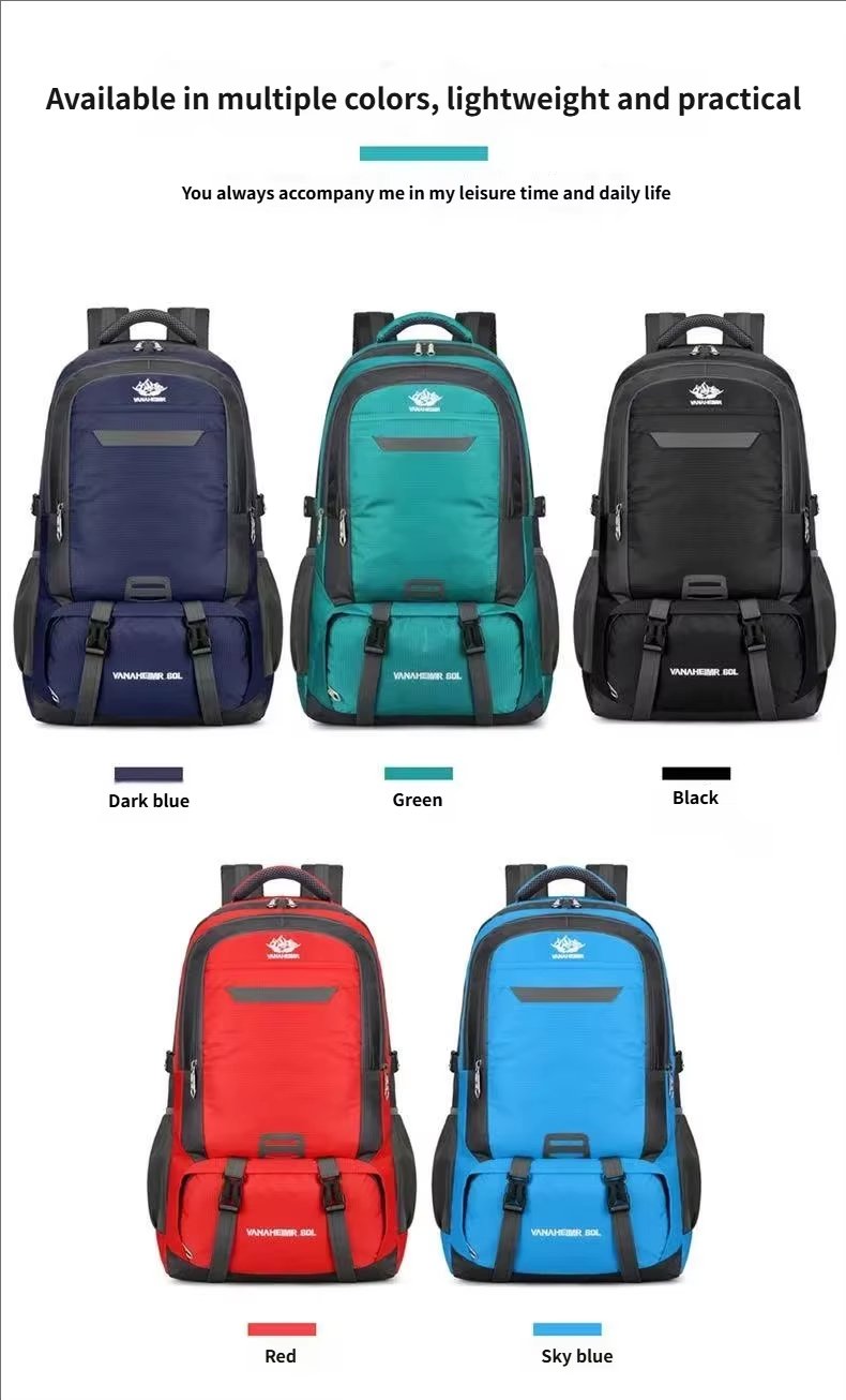 Anti-Theft Camping Nylon Trekking Backpack detail image
