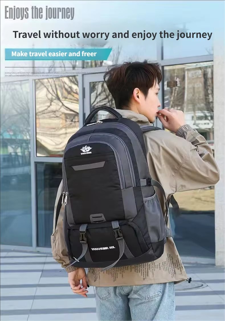Anti-Theft Camping Nylon Trekking Backpack detail image