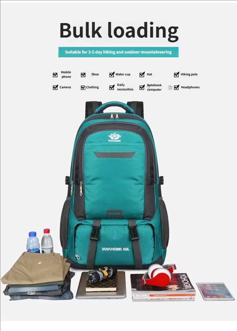 Anti-Theft Camping Nylon Trekking Backpack detail image