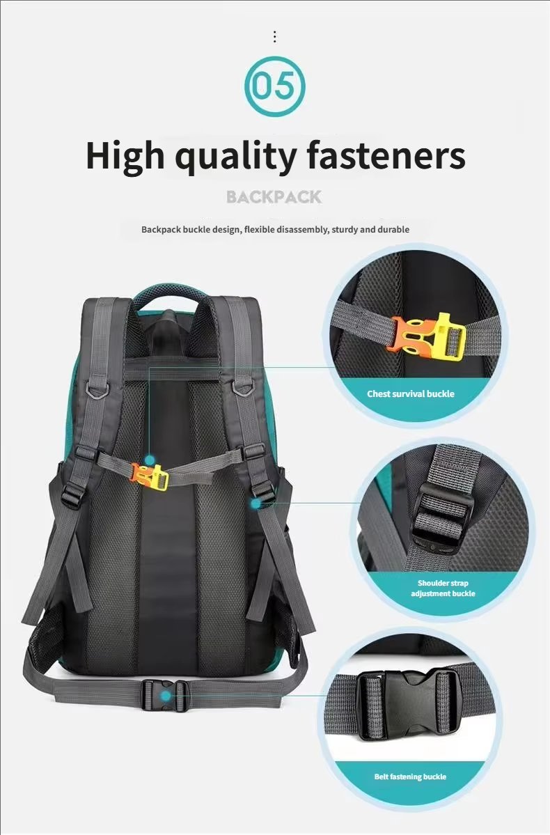 Anti-Theft Camping Nylon Trekking Backpack detail image