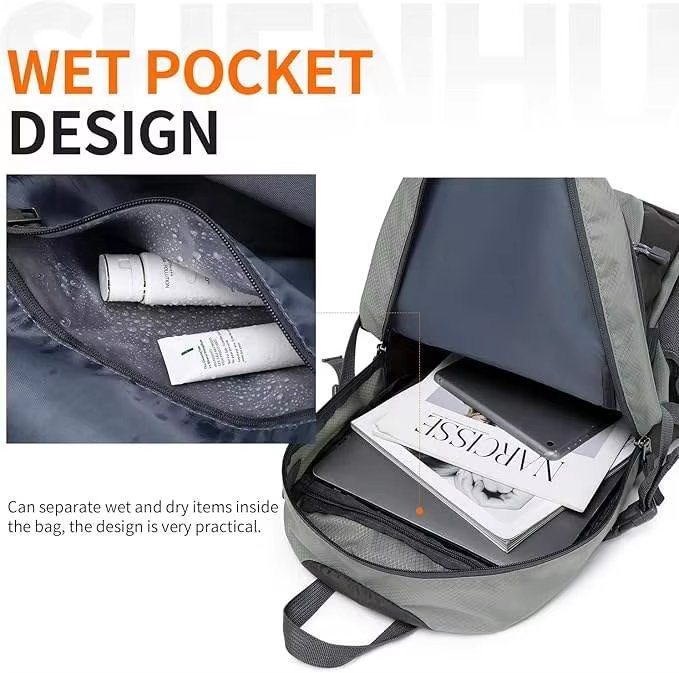 Waterproof 40L Nylon Camping Trekking Backpack detail image